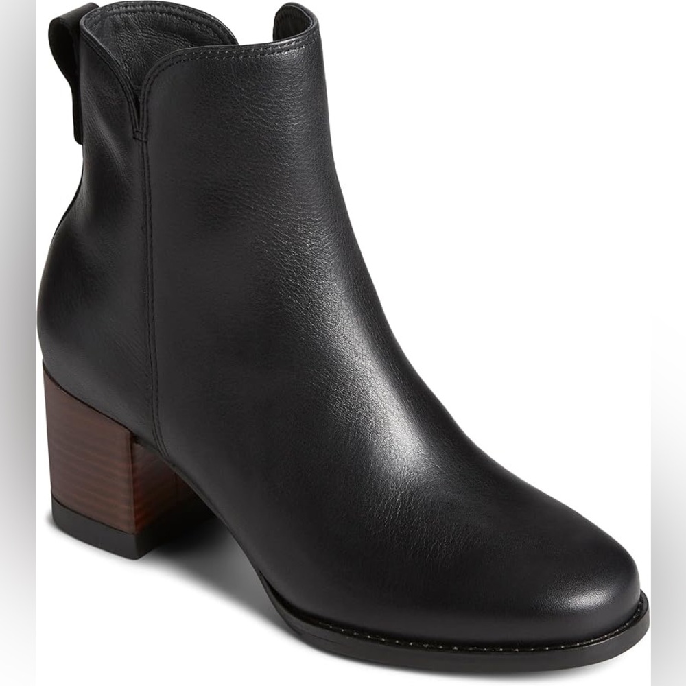 Sperry Seaport Heeled Ankle Bootie Women’s Size 6 Leather Feminine Fall Neutral